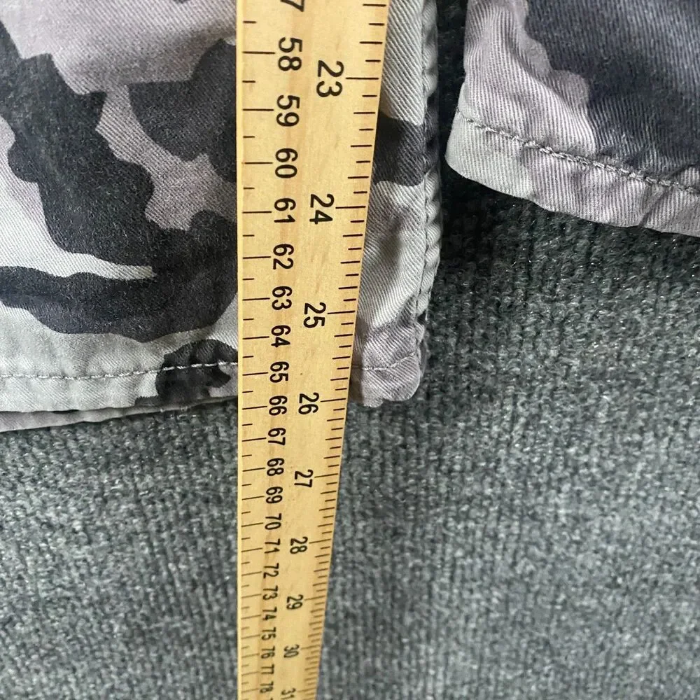 Levis Pants Mens 40x30 Black Gray Camo Cargo Mid Rise Straight Loose Outdoor 90s